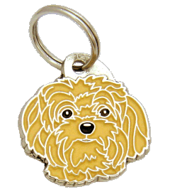 Bolonka creme - pet ID tag, dog ID tags, pet tags, personalized pet tags MjavHov - engraved pet tags online